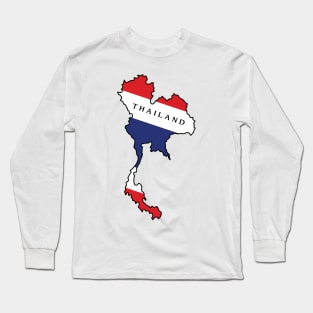 Thai Flag Long Sleeve T-Shirt